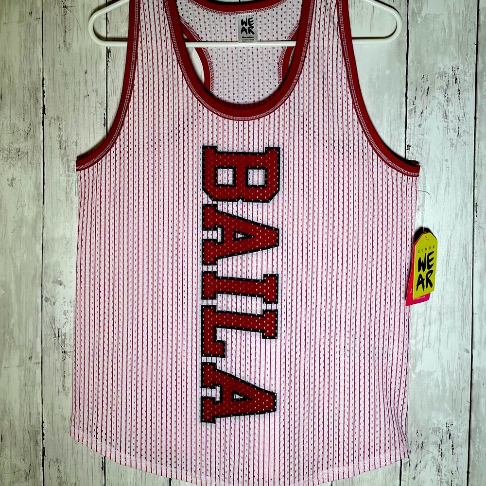 Zumba Baila Tank- Brick Red Marvelous Medium
